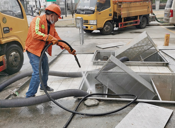 皂市镇隔油池清理